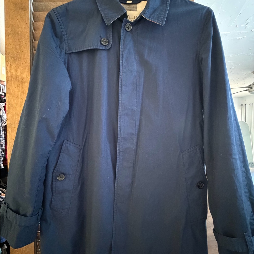 Burberry Navy Blue Lightweight Jacket